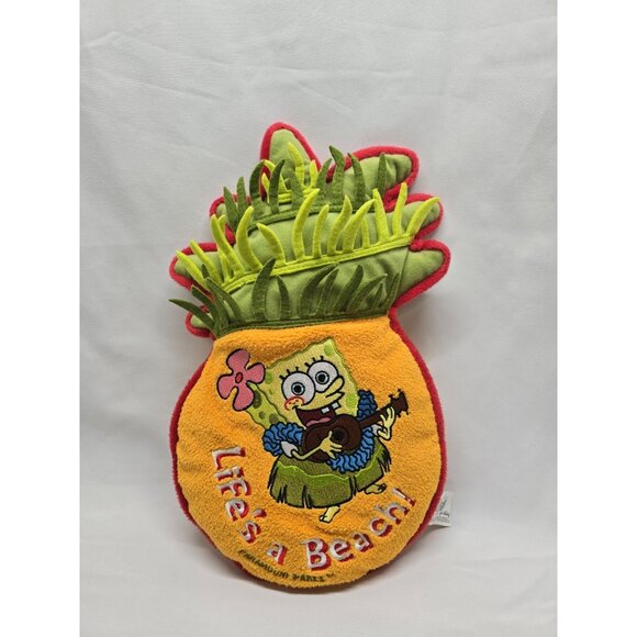 Spongebob Squarepants Paramount Parks Life's a Beach! Pineapple Plush VTG - Picture 1 of 7